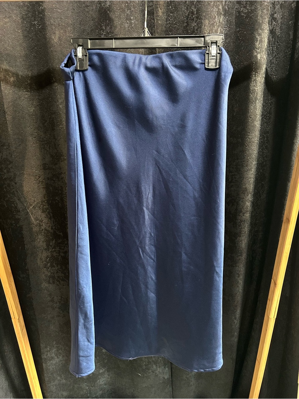 Navy Blue Women's Midi Skirt